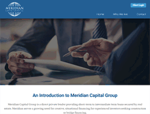 Tablet Screenshot of meridiancapitalgrp.com
